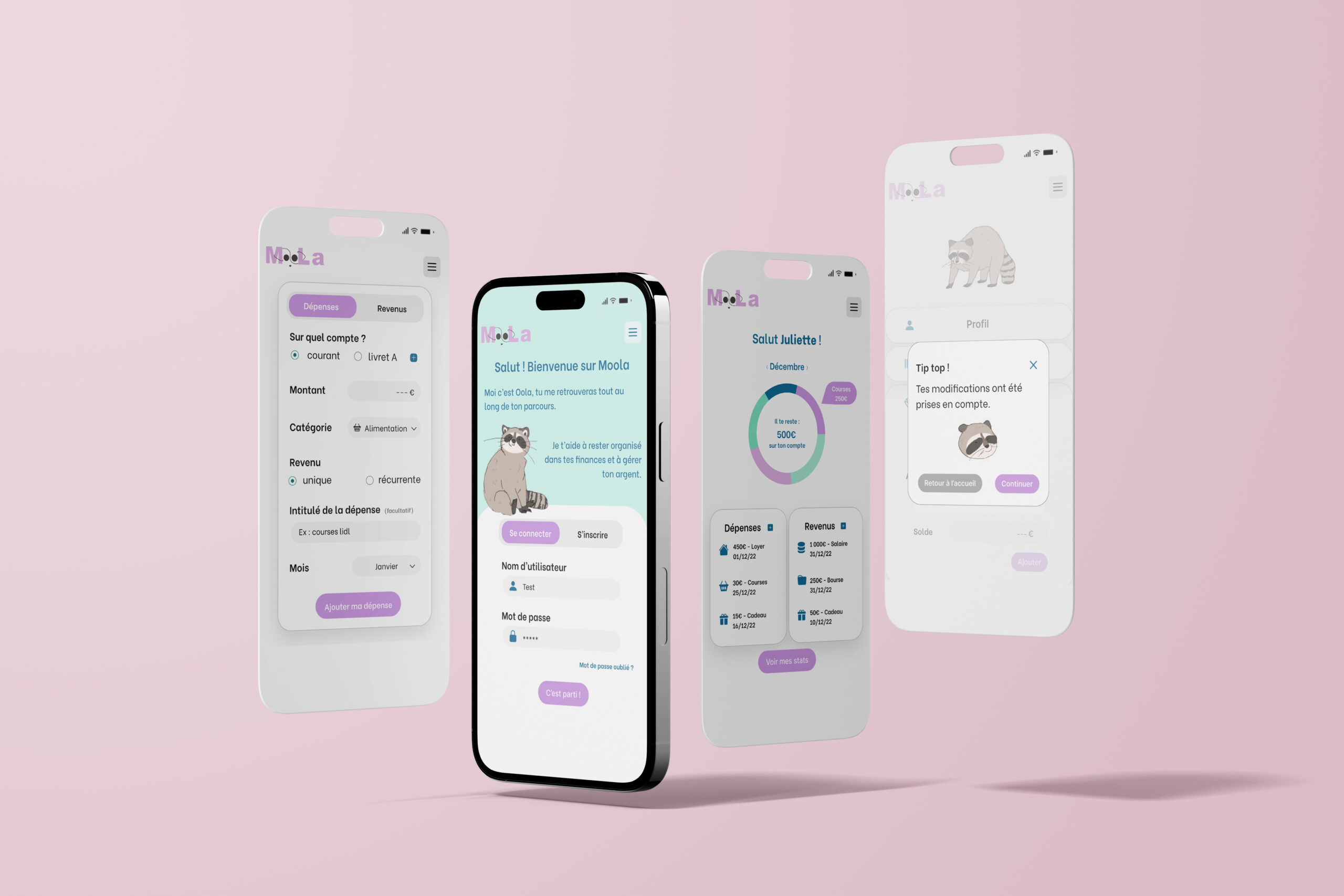 Mockup d'une maquette UX-UI d'une application